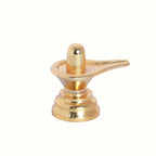 KridayKraft Baahubali Design Size (2.5) Metal Shiva Lingam Shiv Ling Idol Murti for Pooja Purpose (Gold)