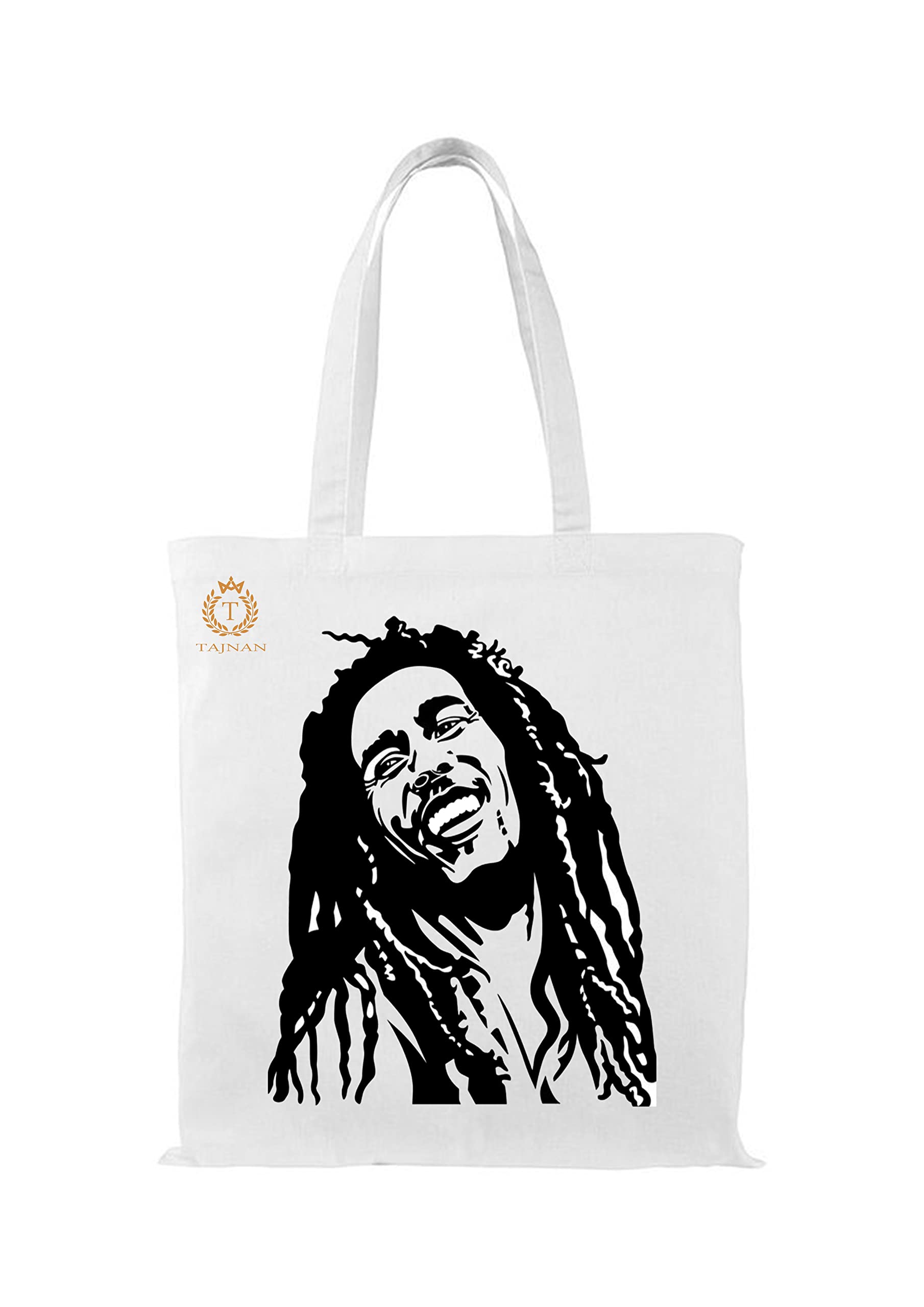 TAJNAN Reusable Tote Bag for Groceries | Organic Cotton Canvas Bag with 15kgs Capacity. Stylish, Multi-Purpose and Eco-Friendly - Perfect Valentine's Day Gift!