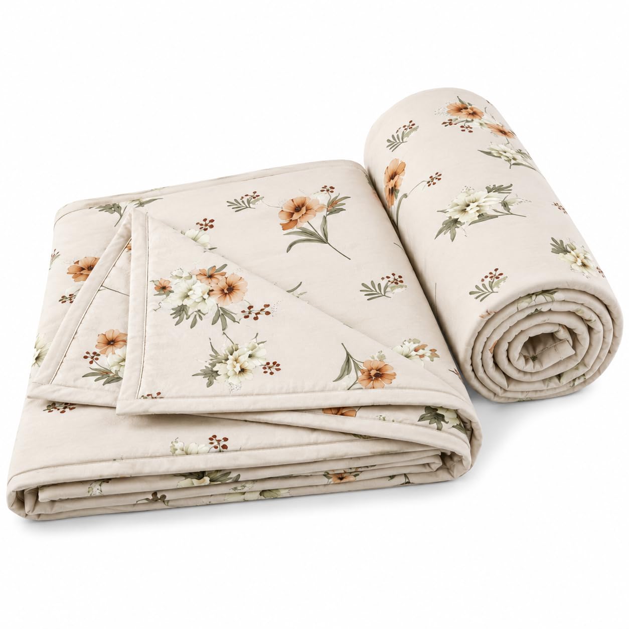 Reversible Cotton Dohar for Single Bed | 3 Layer Soft Lightweight AC Blanket | Breathable All Season Blanket for Adults & Kids | Housewarming & Festival Gift (60 x 90 Inch) - Design 2 (Pack of 2) Kafalo