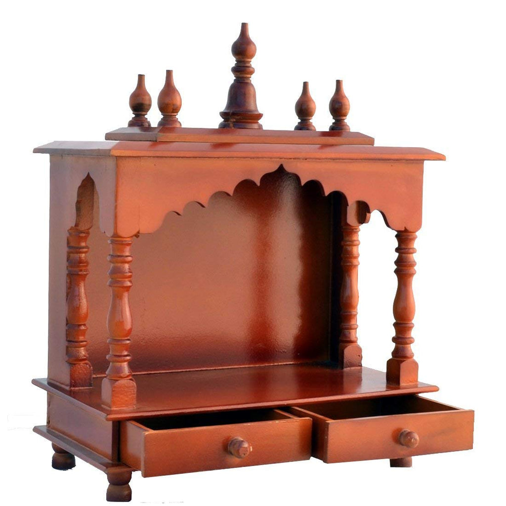Jodhpur Handicrafts Wood Home Temple (20 x 12 x 24 inch, Multicolour)