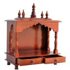 Jodhpur Handicrafts Wood Home Temple (20 x 12 x 24 inch, Multicolour)