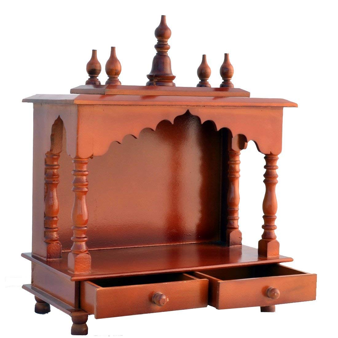 Jodhpur Handicrafts Wood Home Temple (20 x 12 x 24 inch, Multicolour)