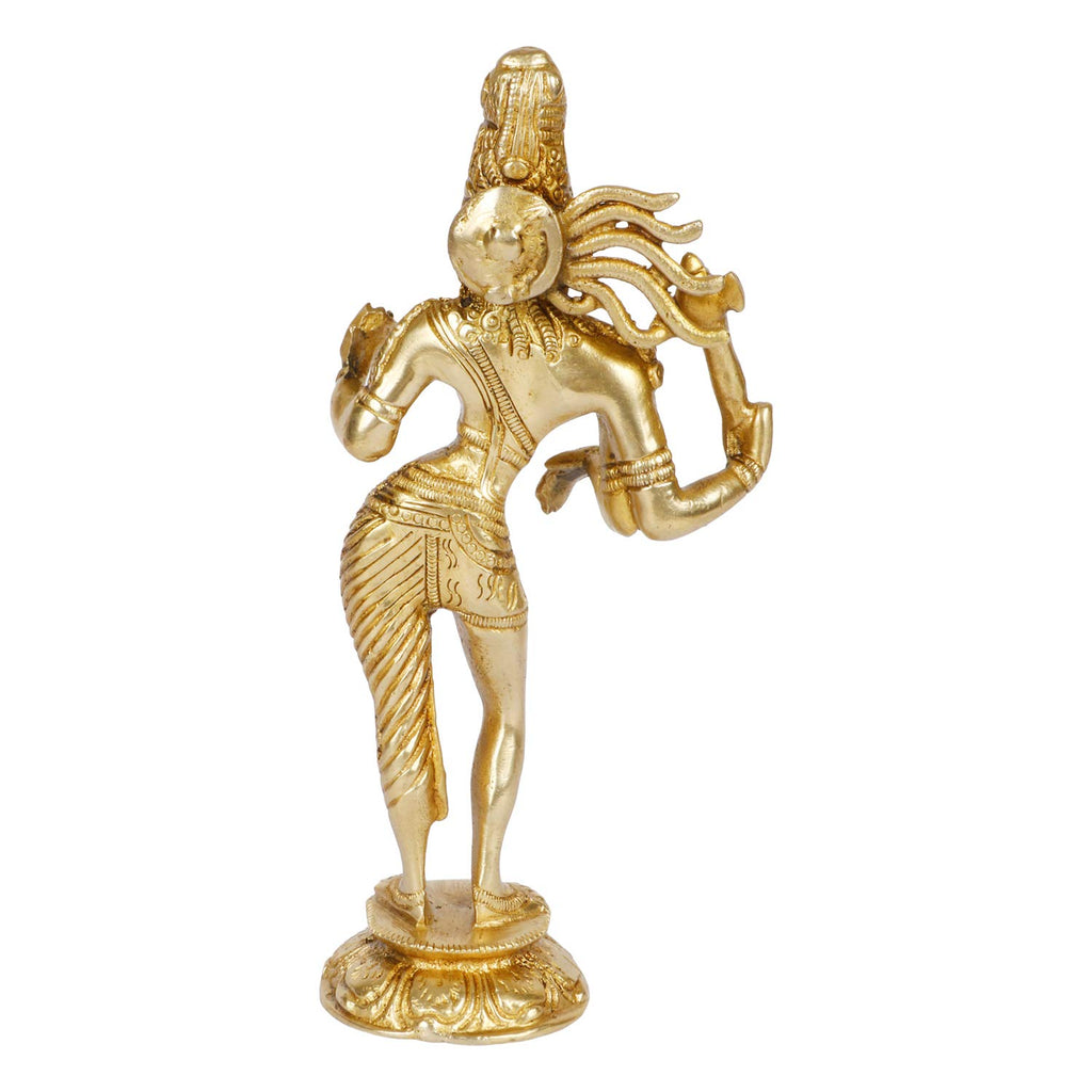 ARTVARKO Brass Ardhanarishvara Ardhnarishwar Statue (Half Shiva & Parvati) | Ardhnari | Shiv Parvati Double Avatar | Shiv Parvati Idols for Shivaratri Mahashivaratri Maha Shivratri