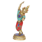 ARTVARKO Tibetan Buddhist Maya Devi Mother of Shakyamuni Buddha Brass Statue Showpiece for Home Décor Gift Vastu Fengshui 8.5 Inch