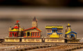 Rudram Artisan Char Dham Pilgrimage Miniature Temples Model Hindu Decor Items for Spiritual Spaces and Collectors Unique Wooden Decor Miniature Religious Items