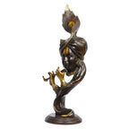 ARTVARKO Pure Brass Lord Krishna Bhagwan JI Playing Flute for Home Gallery Décor Idol Pooja Murti God Marriage Gift Height 20 Inch.