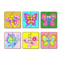 Artvibes Butterflies Wooden Jigsaw Puzzle Games for Children & Kids | Jigsaw Puzzles for Kids Age 2-5 | 4 Pieces Puzzles | Toddler's Wooden Puzzle (PZ_509N), Set of 6