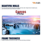 VIBECRAFTS Homcraft Canvas Paintings for Living Room Drawing Room Amazing afoss Waterfall in Winter Premium Canvas Wall Painting for Home|Office|Gift(PTVCH_2360N)