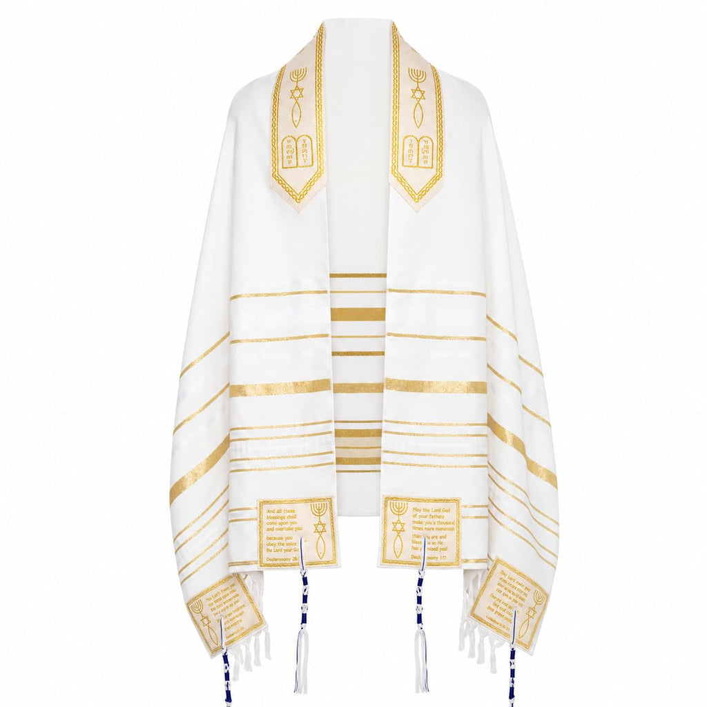 3 ARCHES USA The Blessing Tallit, Messianic Christian Prayer Shawl 73x33in