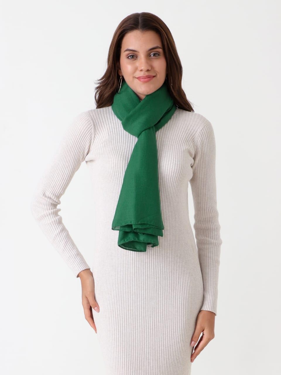 Beau Design Scarf, Lightweight Shawl Wrap for Women, Multiple Colours Available (Green)