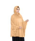 Mehar Hijab's Women's Stylish Hijab Solid Polycotton Feel Good Fabric HANANA Sleeve Hijab Free Size (Skin)