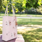 MASQ By Q-One Handcrafted Canvas Sparkle N Shine Embroidered Tote Bags For Women's, College Bag For Girls With Inner Zip Pocket, 100% Organic Cotton Tote Bag For Traveling & Daily Use - Utility