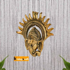 KridayKraft Metal Golden Ganesha Wall Hanging Sculpture Lord Ganesh Idol Ganpati Lucky Feng Shui Wall Decor Arts,Religious idol,Showpiece Figurines...