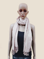 Rastogi Handicraft Large Pashmina Shawls & Wraps for Women Extra Soft Cashmere Feel Throw Womens Size 83 X 30 Inches, Grey Shawl, 83 X 30
