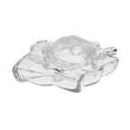 JAIPUR ACE Crystal Tortoise Glass Kachua with Beautiful Bowl Plate Fengshui Vastu Set for Good Luck Feng Shui Turtle Best Gift Office Showcase Showpiece & Home Decor (Leaf Plate)