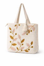 OLL OO LA LA BEAUTY Canvas Tote Bag for Women | Tote Bag | Pinterest Shoulder Bag | Cotton Shoulder Bag | Boho Tote Bags | Casual Daily Use Handbag for Office, College, Shopping & Travel - DGSN-13