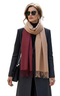 Graziemille Pure Pashmina For Women (Camel Ombre)