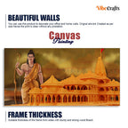 VIBECRAFTS Canvas Paintings for Living Room Drawing Room Hindus Canvas Wall Painting Fitted With Wooden Frame For Home | Office | Living Room | Gift (PTVCH_2828)