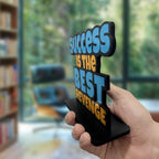 Artvibes Wooden Idols and Figurine Success is The Best Revenge Inspirational Quotes Table Decoration for Office Desk | Home Decor | Living Room | Modern Art Wood Showpiece Gift Item (SP_1170)