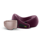 Nenkarn Stuffable Travel Neck Pillow Cover with Eye Mask, No Filler, Black