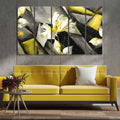 VIBECRAFTS Flower Canvas Wall Painting Abstract Art Five Pieces For Home|Office|Living Room|Gift (PTVC5Pcs4_8644)