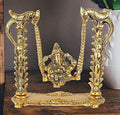 Prince Home Decor & Gifts Metal Lord Ganesha on Peacock Jhoola(Swing)