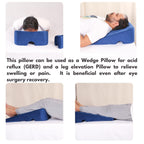 FOVERA Wedge Pillow for Bed – Triangle Back Support Wedge Cushion | 2 Years Warranty | Orthopedic Incline Pillow for Acid Reflux, GERD, Snoring, Pregnancy & Leg Elevation (Dark Grey, 18x17.5x11 Inch)