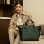 Miraggio Rosalind Tote Bag For Women With Adjustable & Detachable Strap | Fits Upto 13 Inch Laptop | Office Bag For Women Stylish