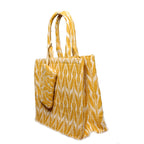 Artklim Box Style Tote Bag | Shoulder Handbag For College Office Daily Use | Gift Item For Women. (Yellow)