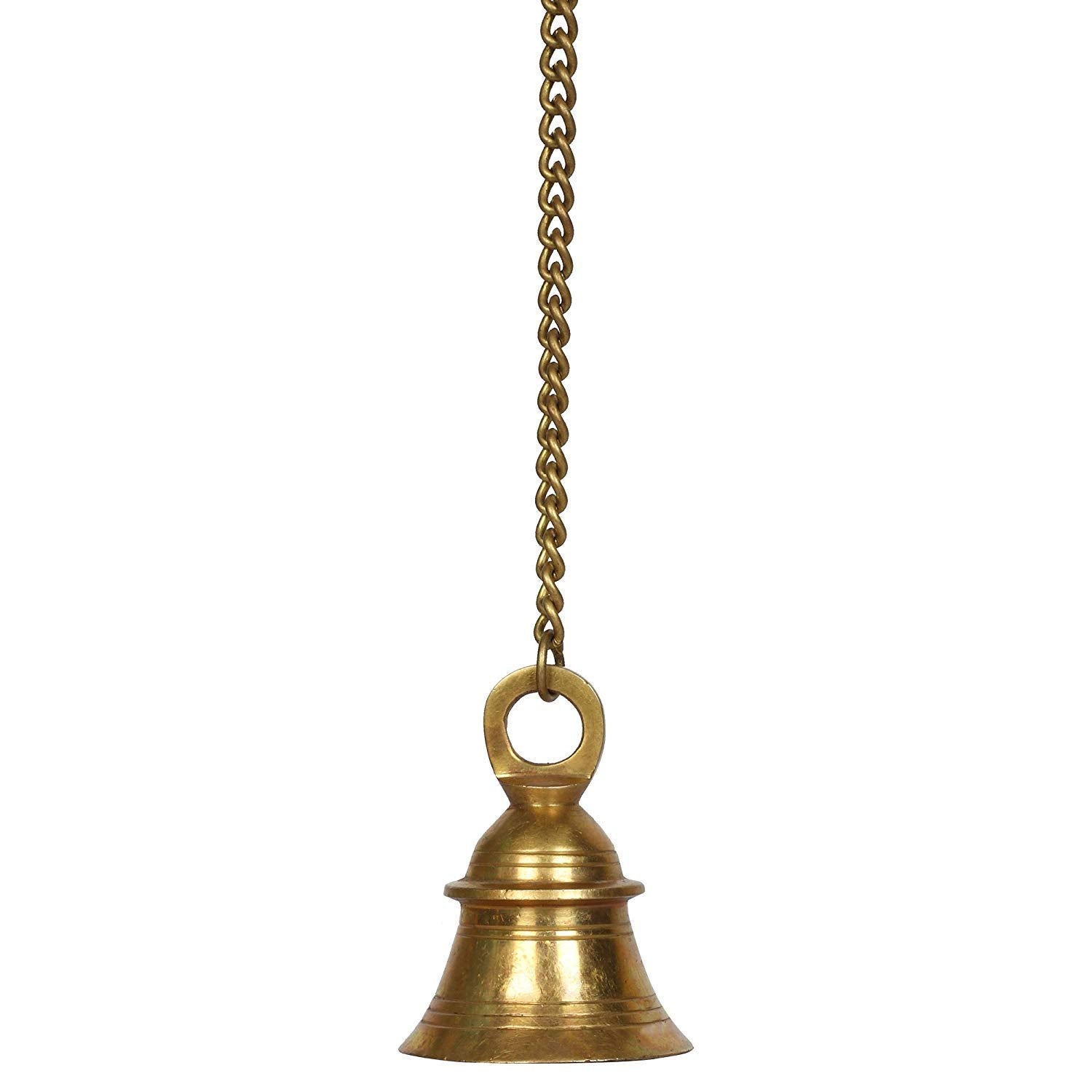 Artvarko Brass Hanging Bell with Chain for Home Temple Mandir Puja Room Decoration Gift