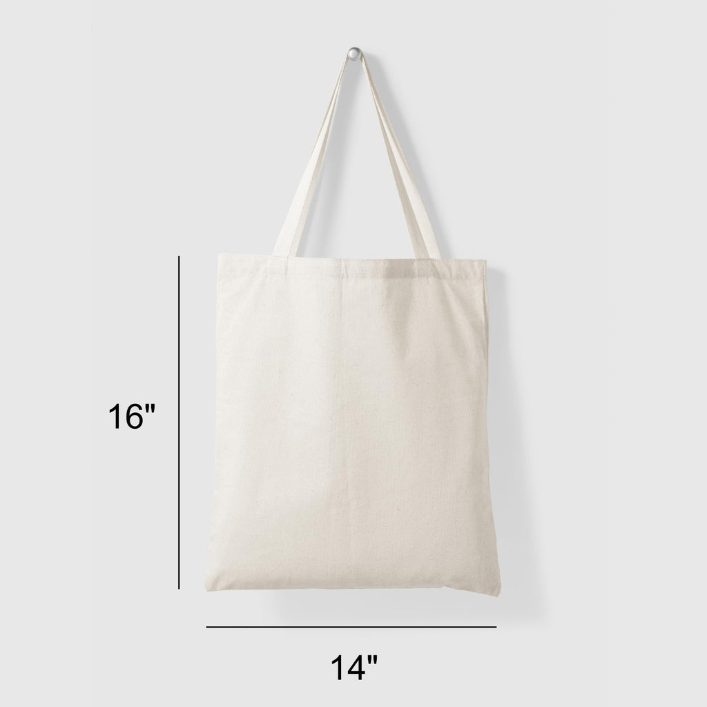 IVILLAGE Unisex Durable And Reusable Tote Bags 100% Cotton Shopping Bag - Multipurpose Designer Bag Compact, Lightweight & Eco-Friendly Sturdy Bag - 7 Kg Capacity (Pack Of 5)