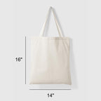 IVILLAGE Unisex Durable And Reusable Tote Bags 100% Cotton Shopping Bag - Multipurpose Designer Bag Compact, Lightweight & Eco-Friendly Sturdy Bag - 7 Kg Capacity (Pack Of 25)