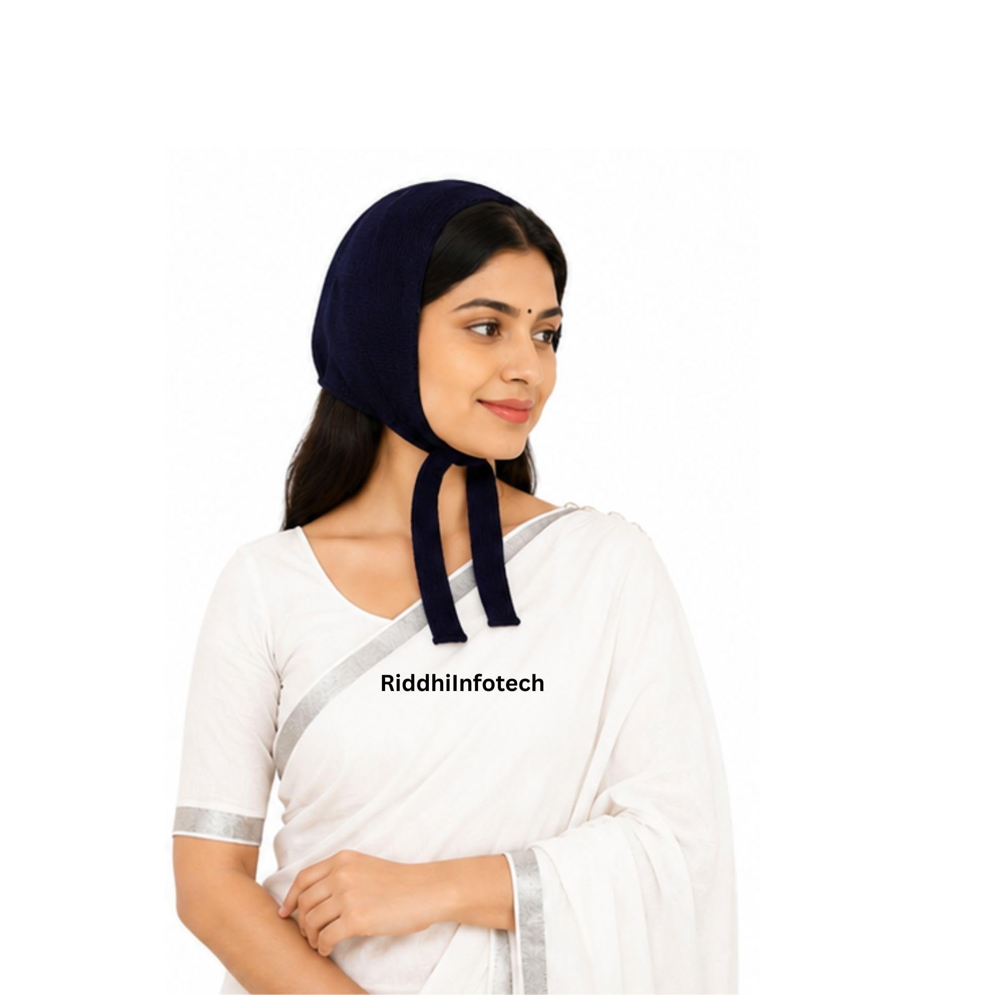 RiddhiInfotech Women’s Winter Wear Blue Maternity Woolen Muffler | Soft Knitted Winter Scarf for Women | Warm Neck Wrap & Stylish Woolen Muffler for Ladies | 1Pc
