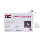 DHRUVS COLLECTION 925 Silver Pear Fruit for Home Decor, Pooja, Gift Purpose & Donation - 3 Grams