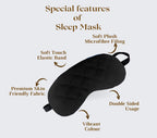 Amfs Store Neck Travel Neck Pillow/Eye mask Ear Buds Neck Rest | Travel in Aeroplane | Car | Train | Bus, for Men and Women set of 3 Pack of 1
