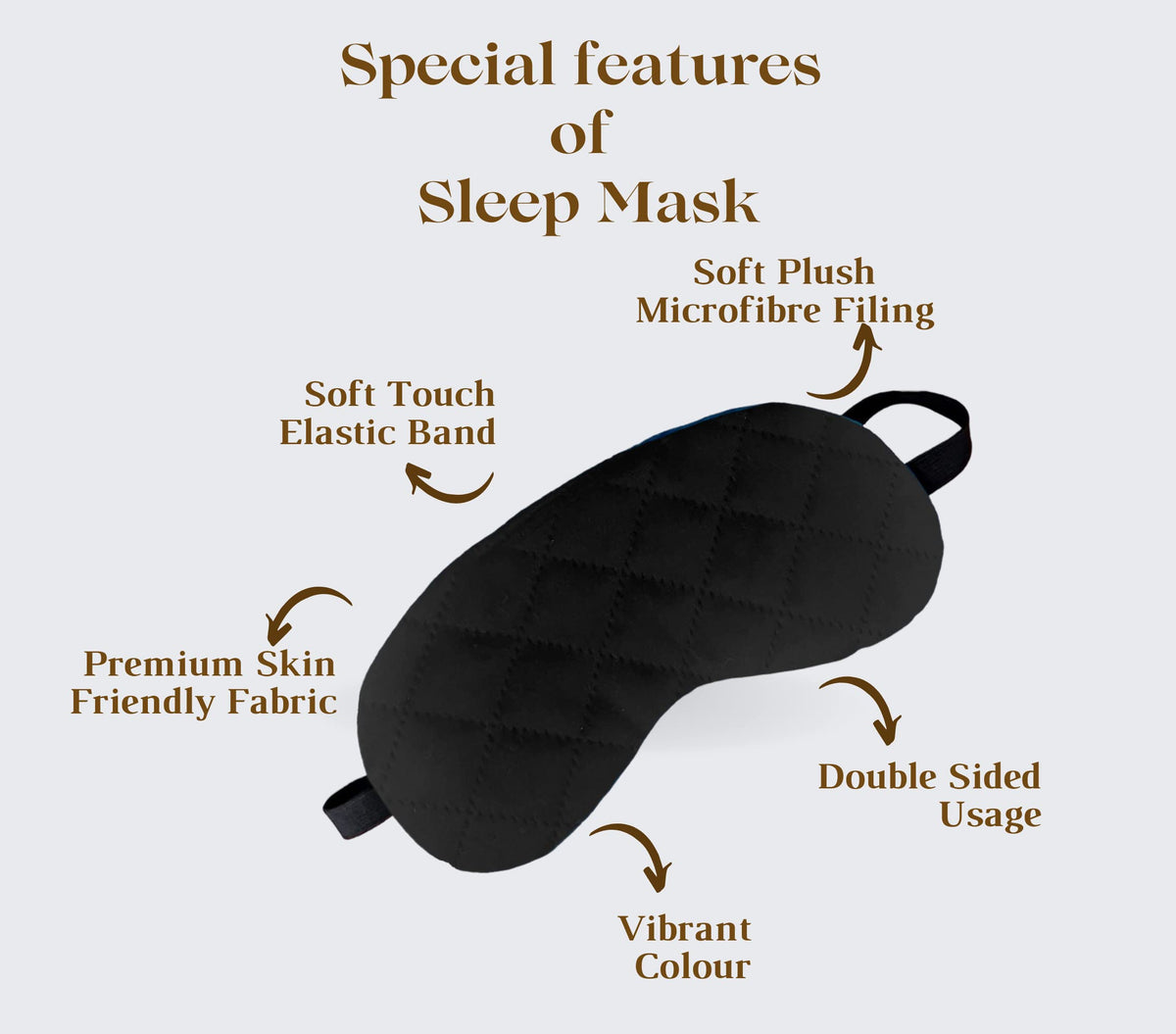 Amfs Store Neck Travel Neck Pillow/Eye mask Ear Buds Neck Rest | Travel in Aeroplane | Car | Train | Bus, for Men and Women set of 3 Pack of 1