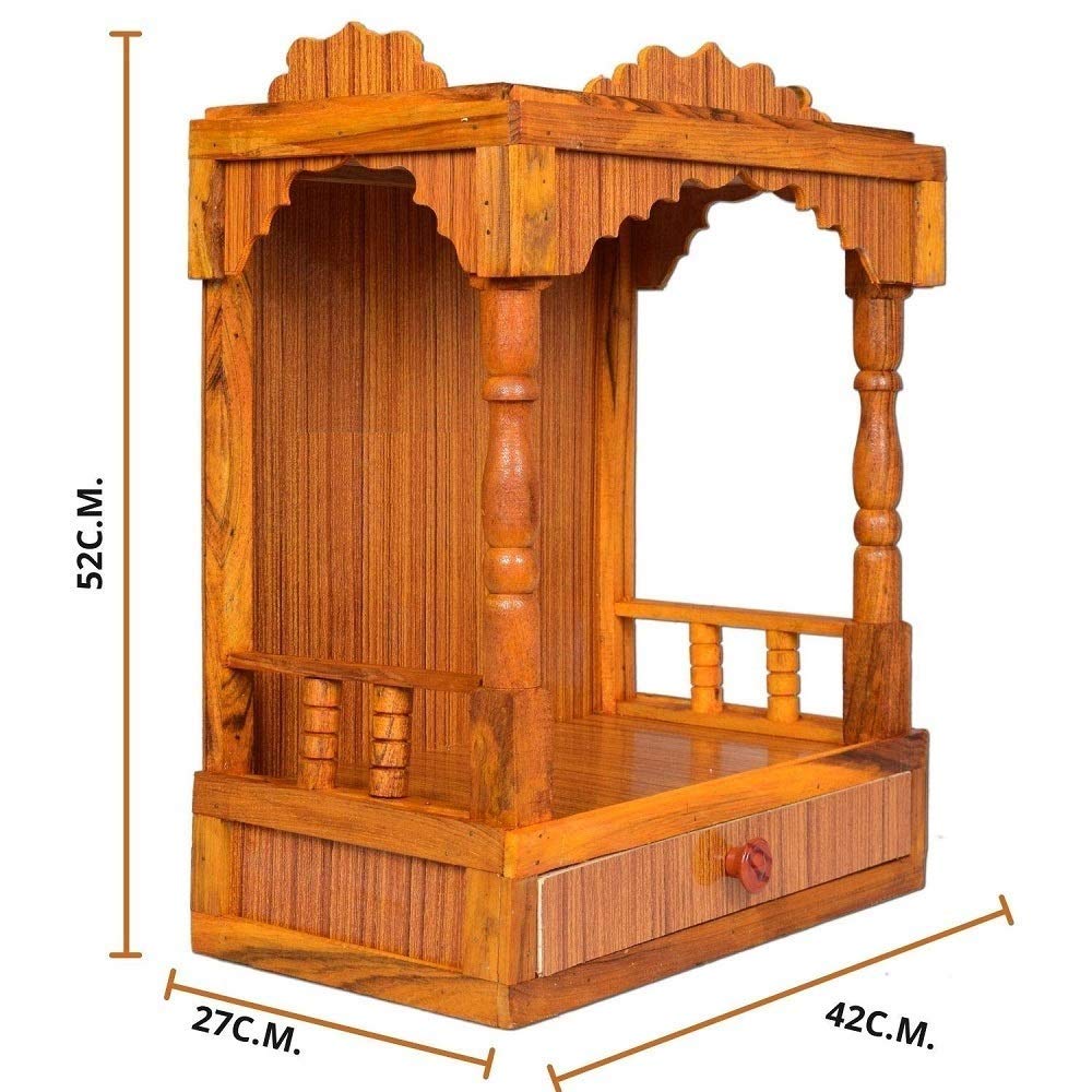 JSR Enterprises Wood Wall Hanging (Wooden_52 X 41 X 23 cm)