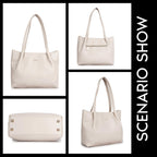 SPOTIC Synthetic Leather Premium Tote Handbag for Women – Elegant Large Shoulder Bag for Office, Work & Daily Use