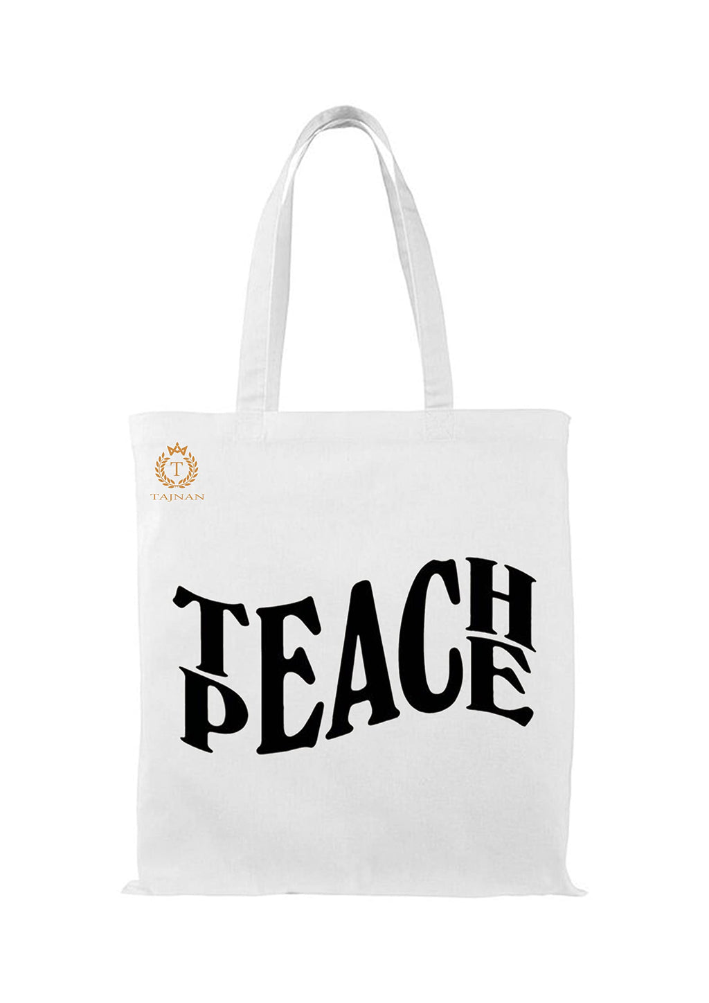 TAJNAN Reusable Tote Bag - 100% Organic Cotton Grocery Bags | Eco-friendly, Multi-purpose | Sturdy Canvas Bag for 15kgs | Multiple Stylish Designs, Valentine's Gift