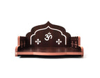 DIVOKAH® MDF Small Wooden Temple/wall Shelves/sinhasan/Pooja Stand/Hindola (8.5 in * 6 in * 5.5 in) (8 MM Plywood Thickness) (ROSWD_OMASAN)