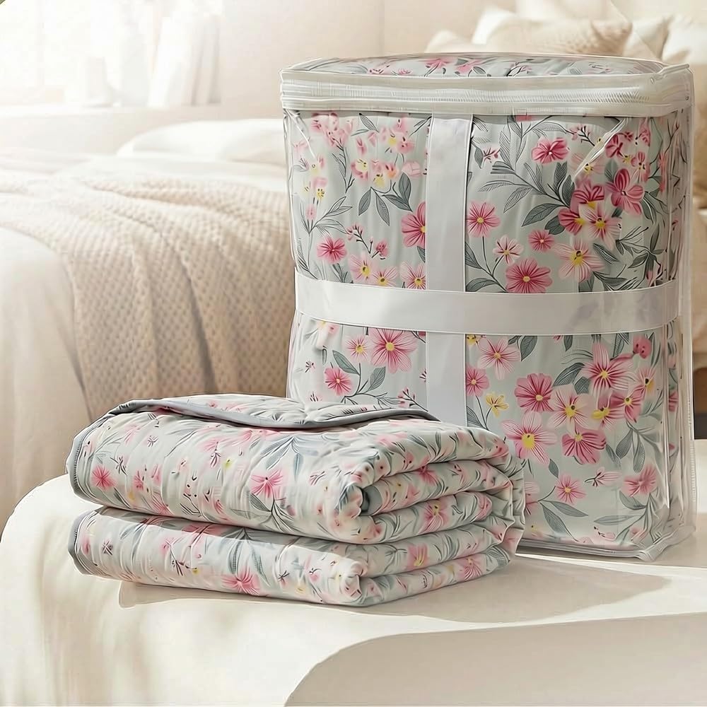 haus & kinder Reversible Double Dohar Set of 1 | Lightweight AC Blanket | Grey | 224x248 cm Double Bed Dohar for Summer, AC & All Season Use - Pack of 1 Kafalo