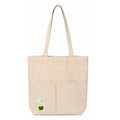 Jute Tote Bag with Cotton Handles | Eco-Friendly Hand Screen Printed Wave Design Shopping Bag | Reusable Natural Jute Bag with Azo-Free Dye Print