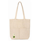 Jute Tote Bag with Cotton Handles | Eco-Friendly Hand Screen Printed Wave Design Shopping Bag | Reusable Natural Jute Bag with Azo-Free Dye Print