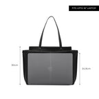 Miraggio Linda 16 Inch Laptop Tote Bag For Women Office Use | Office Tote Bag With Zipper Closure | Stylish Totes (Black)