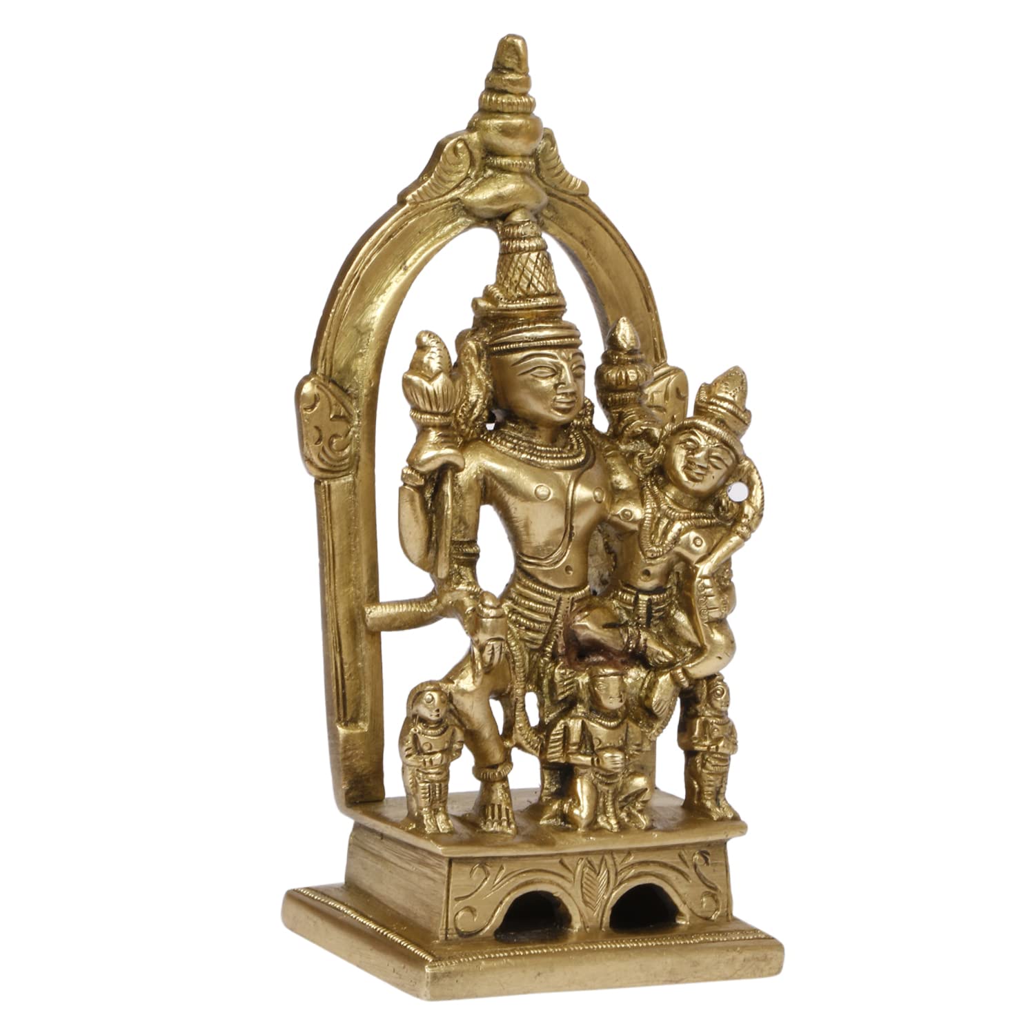 ARTVARKO Brass Vishnu Laxmi on Garuda Dev Murti Statue Showpiece for Decoration & Puja Temple Home Décor