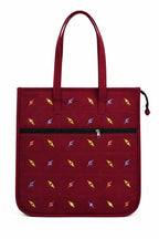 Vaishnavi Creations Solapur | Embroidered Cotton Tote Bag for Women | Spacious Handbag | Eco-Friendly Shoulder Bag for Office, Shopping & Daily Use | Maroon