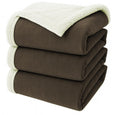 A Brand New - Umi Fleece Sherpa Blanket for Winter Single Bed 500GSM, Ultra Super Soft Comfort & Luxury Flannel for Heavy Winter, Mid Winter & AC Room (60X90 Inches, Dark Grey & White) Kafalo