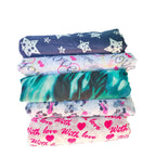 FLIHAUT Women Chiffon Georgette Printed Scarf Scarves Stole (50x172 Cms) Combo Pack of 5 (Mixed_89)