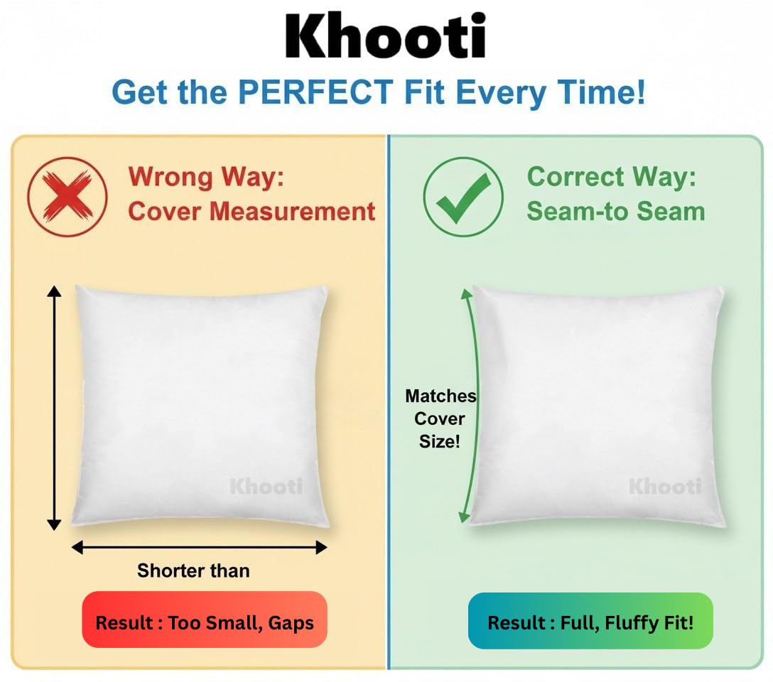 Khooti Decorative Jute Square Cushion Cover Throw Pillow Cover for Living Room Couch Diwan Single Seater Sofa, Modern Boho Large 26 x 26 Inches / 65 x 65 cm (Colour - Onion)(Set of 1 piece)