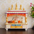 Kamdhenu Art and Craft Wood Home Temple (15 X 8 X 18 Inch)(Multicolour)